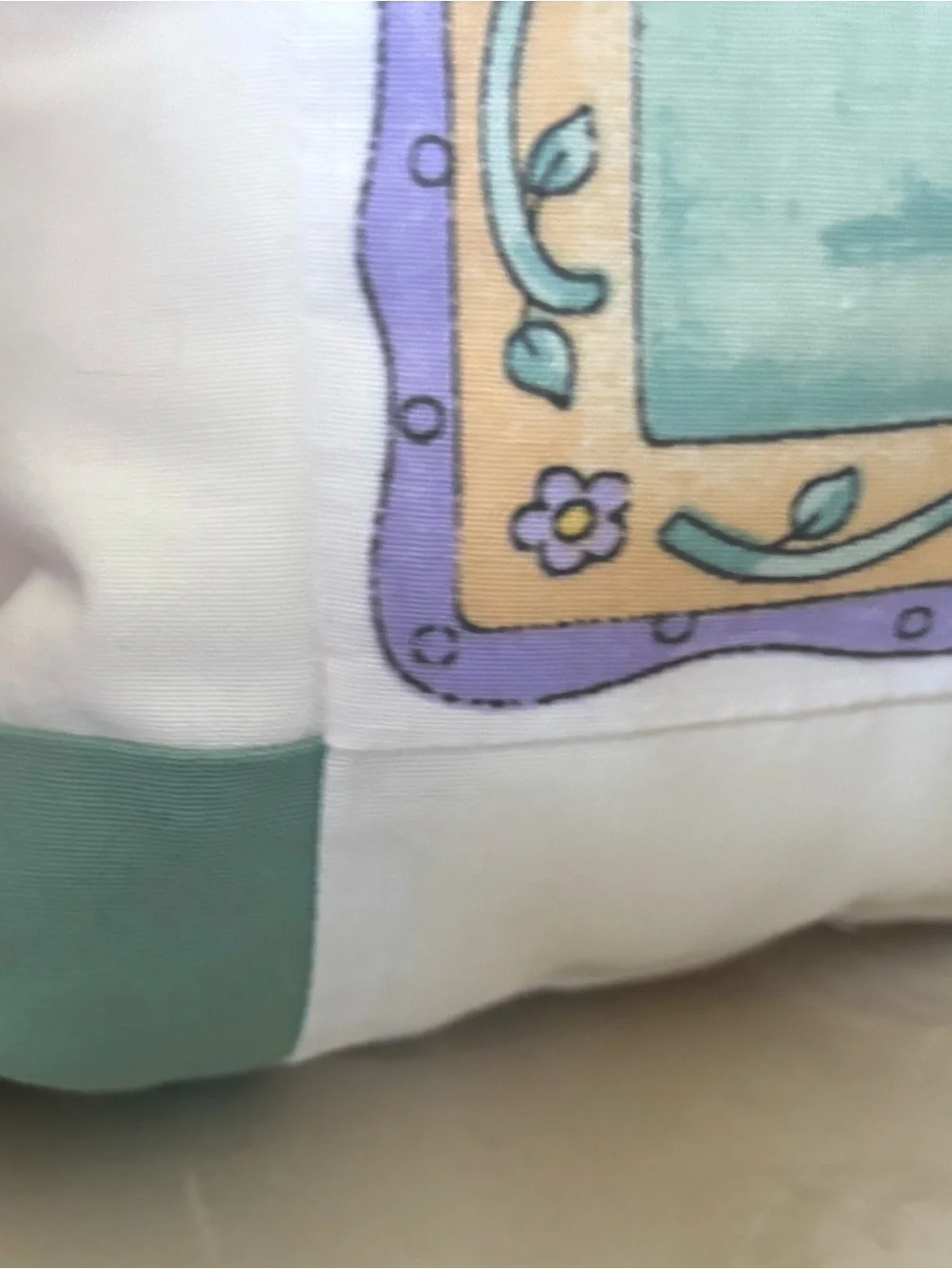 Handmade Christian Teddy Bear Decorative Pillow 11”x11.5” Beatitudes Matthew 5